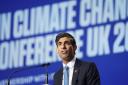 Chancellor Rishi Sunak speaking at the Cop26 summit at the Scottish Event Campus (SEC) in Glasgow, ahead of a meeting with a group of finance ministers who are backing a plan to create new global climate reporting standards. Picture date: Wednesday