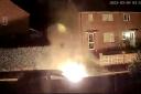 WATCH: The moment a car is set on fire in overnight arson attack