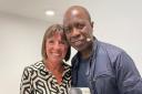 Jacqui Patience and Clive Myrie