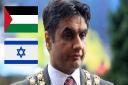Khalil Ahmed (pictured as High Wycombe's mayor in c.2015) has publicly stated his support for Palestine
