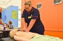 A chest compression marathon is underway at Stoke Mandeville Hospital to raise awareness of basic life saving techniques for people who have suffered a cardiac arrest