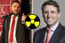 The Labour Leader of Milton Keynes City Council Peter Marland (L) and the Conservative MP for Milton Keynes North Ben Everitt (R) clashed over claims that a site in the north of the city is being considered for the storage of nuclear waste
