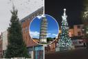 'Pisa has its leaning tower...': Residents spot wonky Christmas tree in Bucks town