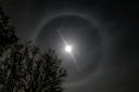 'Beautiful' photos capture ring of light around the moon last night - this is why