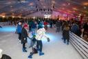 Ice rink on the launch night