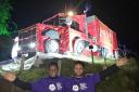 Andy and Nathan Jocelyn have managed to raise hundreds of pounds for the Great Ormond Street Hospital with their Christmas light display in High Wycombe