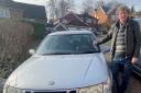 Per Lutteman with his 1999 Saab
