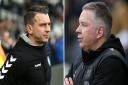Matt Bloomfield (left) will face Darren Ferguson (right). It'll be the latter's 585th game in charge of Peterborough in his fourth spell at the club