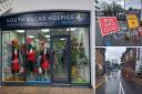 The South Bucks Hospice branch in Chalfont St Peter's official opening was hit by heaving flooding and road closures
