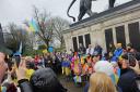 The Ukraine Rally at Forbury Gardens, Reading town centre. Credit: Councillor Richard Davies (Labour, Thames)