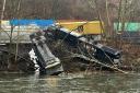 Trains derailed in Saucon Township (Nancy Run Fire Company via AP)