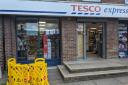 Tesco supermarket REOPENS after door is smashed 'by criminals'