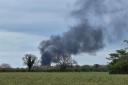 Firefighters work for HOURS to put out huge blaze in Hazlemere