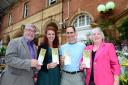 GOLDEN TICKETS: Marion Clayton, Chairman of BCC, Alan Walters, Chairman of SBDC, Amber Lynch and Nigel Cohen