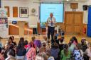 Johnny Ball visits High March School in Beaconsfield