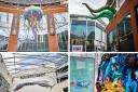 Giant octopus tentacles and jellyfish take over High Wycombe shopping centre