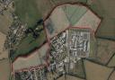 A Google image of the outline area for where the new prison could be built