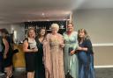 Some of the Voucherline team on awards night, including founder Caroline Watson (centre)