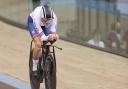 Josie Knight in the Women’s Individual Qualifying during day three of the Tissot UCI Track Nations Cup 2022 (PA)