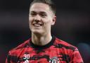 Nathan Bishop (pictured) has been with Manchester United since January 2020, but has yet to make a first-team appearance for the club (PA)