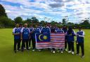 The Malaysian bowls players were training in Gerrards Cross