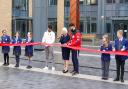New secondary school opens with professional boxers cutting the ribbon
