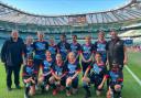 The students from Wycombe High School at Students at Twickenham Stadium
