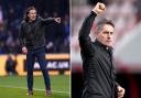 Saturday's game will be the second time that Gareth Ainsworth (left) and Kieran McKenna (left), will face another. The first was in McKenna's first match in charge of Ipswich on December 29, 2021