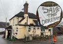 Campaigners step up efforts to save pub by displaying banners around village