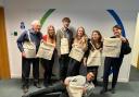The Bucks Free Press team, based at the newspaper's office in Loudwater, give away free tote bags to thank readers