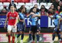 Sam Vokes scored the only goal in a 1-0 victory for Wycombe against Charlton at the Valley last season