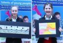 Young Artist entries from Charlotte (left) and Sophie from Pipers Corner School