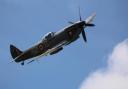 A Spitfire flying over Oxfordshire in 2018. Newsquest image.