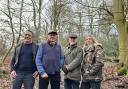 The campaigners are hoping to save the woodland area in Lane End