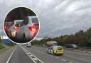 Emergency services respond to TWO major crashes on M40 in Bucks