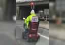 Mobility scooter driver sends a 'sassy' message to drivers