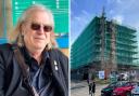 Len Arthur said the scaffolding on Wycombe Hospital's tower looks 'terrible'