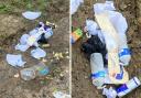 Litter allegedly dumped by East West Rail Alliance workers