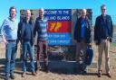 The five April Fools Club members trekked across the Falklands for charity