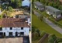 Plough Inn (left) cannot be turned into housing. New homes in Wycombe planned (right)