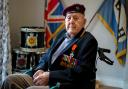 D-Day Veteran Peter Belcher ahead of the 80th anniversary of D-Day. Mr Belcher, now 100, and his colleagues from the 4th Battalion Oxfordshire and Buckinghamshire Light Infantry were flown in to capture vital bridges ahead of the D-Day seaborne invasion