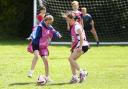 Kellogg's Football Camps taster session held at St Oswalds Catholic Primary School, Ashton-in-Makerfield, Wigan