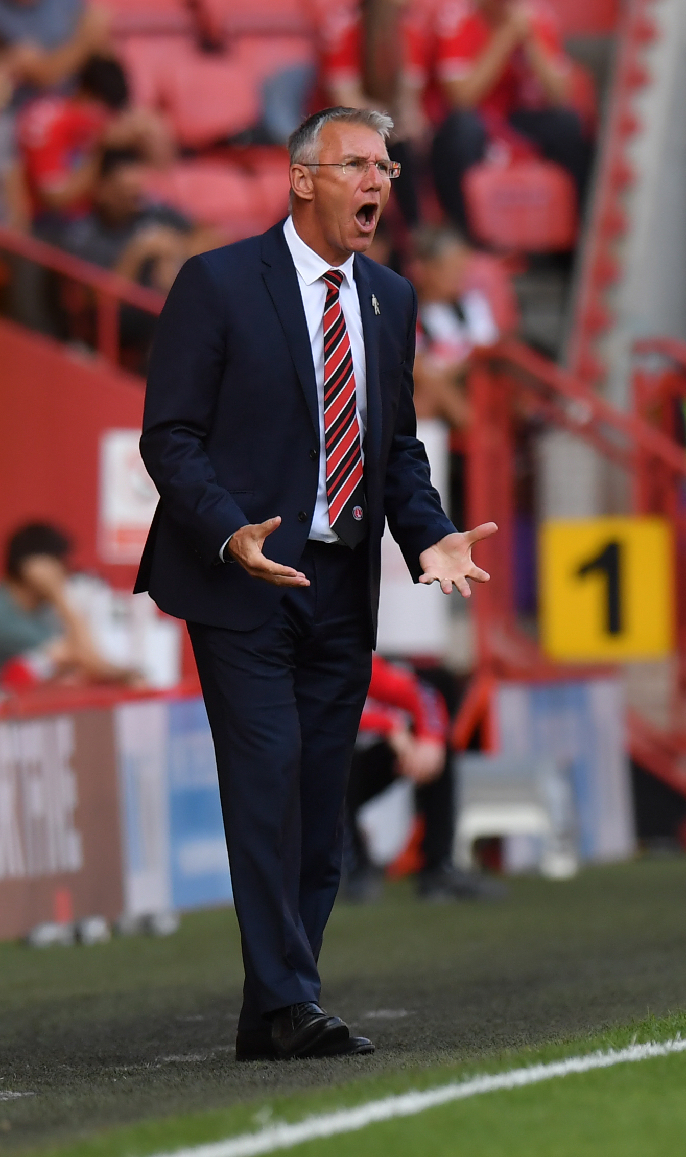 Nigel Adkins has had a tough start to the season as Charlton sit just outside the relegation places (PA)