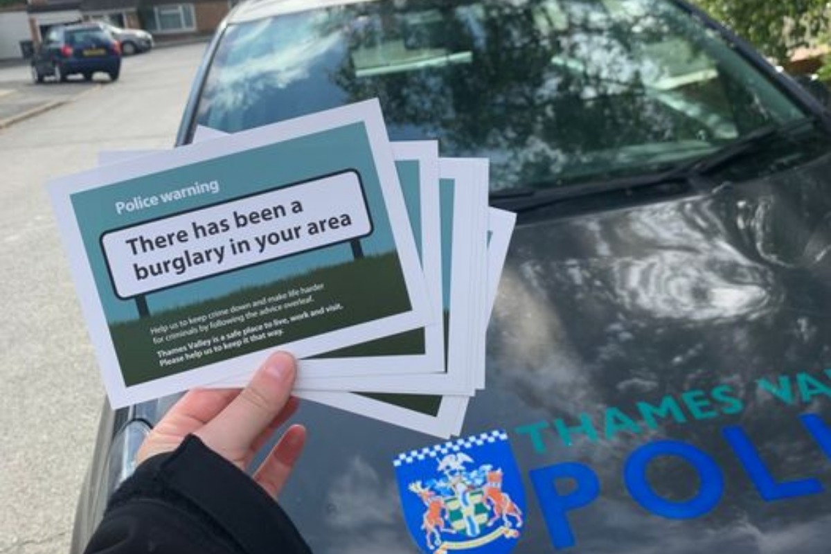 Thames Valley Police have been handing out prevention advice