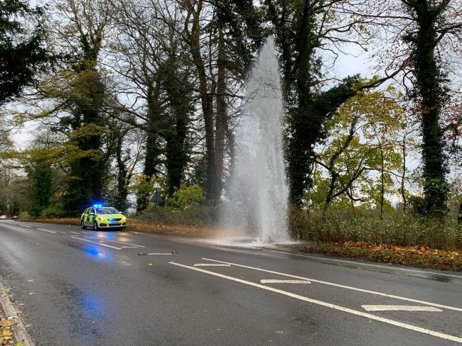 A413 in Chalfont St Giles (Image from Thames Valley Police)