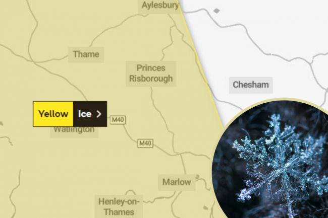 Yellow weather warning issued for Bucks after snow falls last night