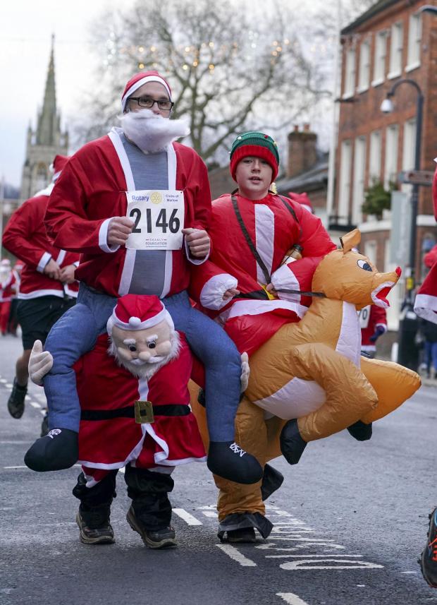 Bucks Free Press: Some competitors took advantage of the Christmas costume theme