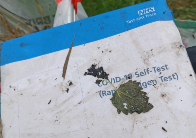 Unopened Covid test kits dumped in hedgerows