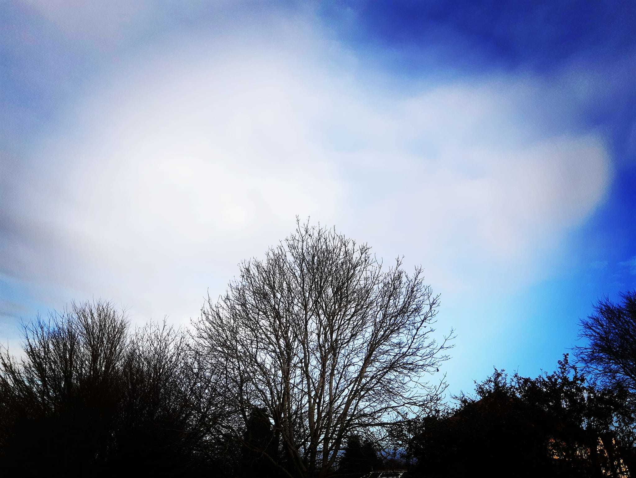Blue winter skies in Stoke Mandeville (Harpreet Dhillon)