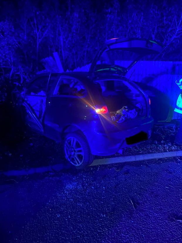 Bucks Free Press: Both the driver and his passenger were not seriously harmed in the crash [TVP Roads Policing]